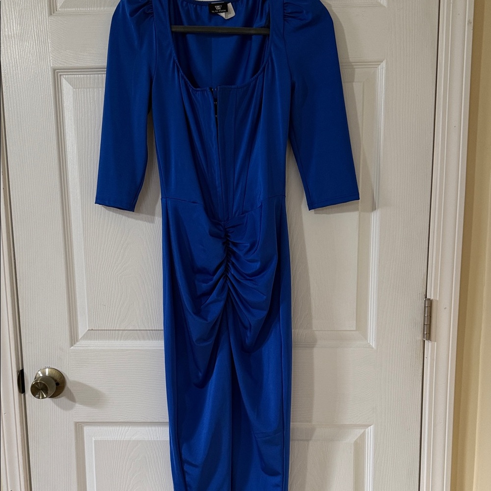 Elegant Blue Women's Dress